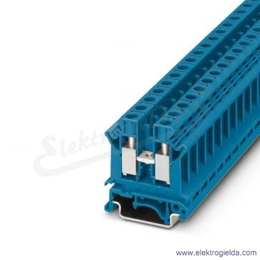 Złączka przelotowa 3005086, UK 10 N BU, niebieska, 10mm2, 800V, 57A, zaciski śrubowe