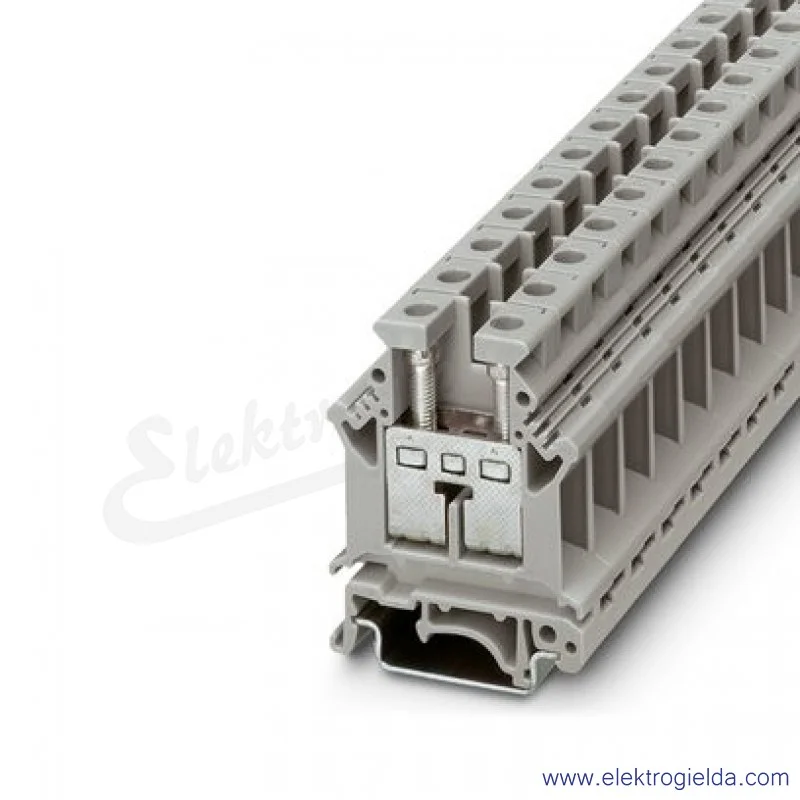 Złączka przelotowa 3006043, UK 16 N, szara, 16mm2, 800V, 76A, zaciski śrubowe