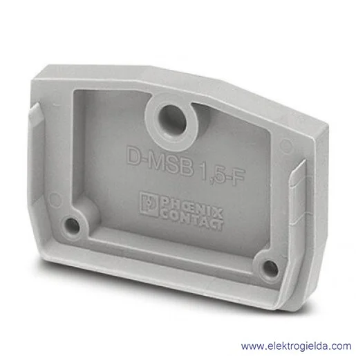 Pokrywa zamykająca 3024180, D-MZB 1,5-F, szara, dł. 32mm, szer. 9.9mm, wys. 22mm