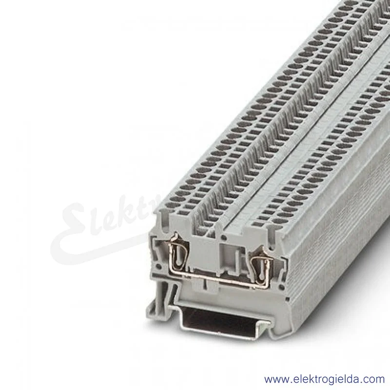 Złączka przelotowa 3031076, ST 1,5, szara, 1,5mm2, 500V, 17.5A, zaciski sprężynowe