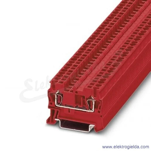 Złączka przelotowa 3037096, ST 2,5 RD, czerwona, 2.5mm2, 24A, 800V, zaciski sprężynowe