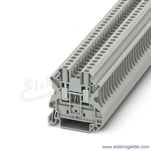 Złączka przelotowa 3044102, UT 4, szara, 4mm2, 32A, 1000V, zaciski śrubowe