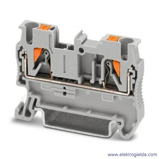 Złączka przelotowa 3209510, PT 2,5, szara, 2.5mm2, 24A, 800V, zaciski PUSH-IN