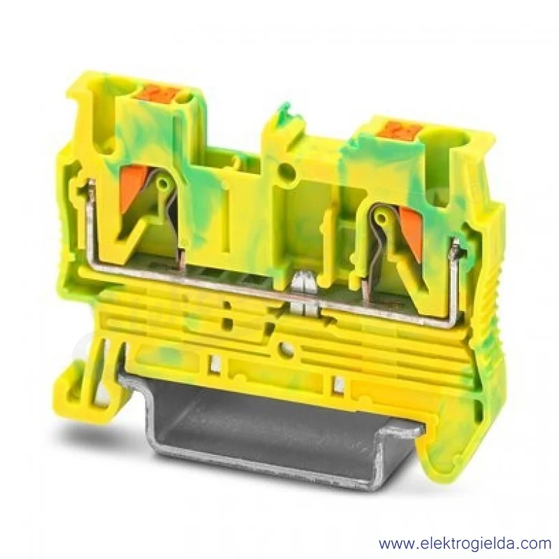 Złączka ochronna 3209536, PT 2,5 PE, żółto-zielona, 2.5mm2, zaciski PUSH-IN