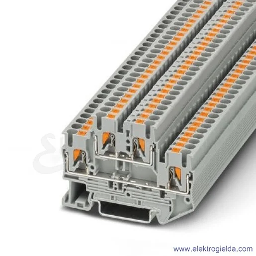 Złączka wielotorowa 3210567, PTTB 2,5, szara, 2.5mm2, 2 piętrowa, 22A, 500V, zaciski PUSH-IN