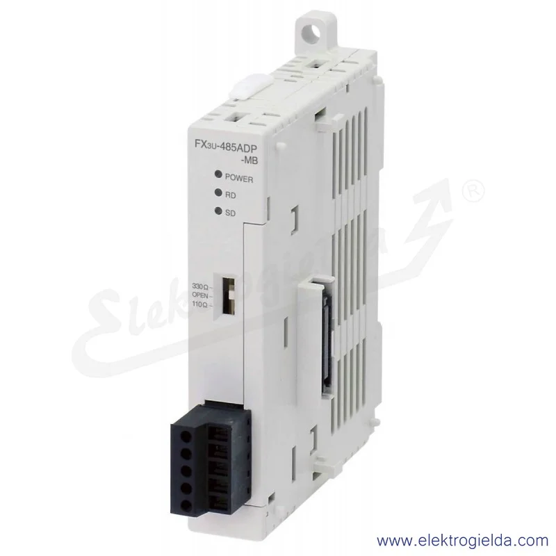 Moduł interfejsu RS485 206191, FX3U-485ADP-MB PLC, 1:n Multidrop, Modbus RTU/ASCII (master/slave)