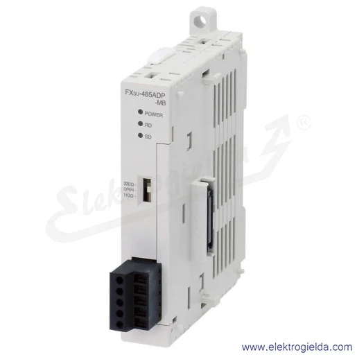Moduł interfejsu RS485 206191, FX3U-485ADP-MB PLC, 1:n Multidrop, Modbus RTU/ASCII (master/slave)