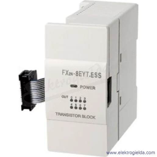 Moduł rozszerzający 166287, FX2N-8EYT-ESS/UL PLC, 8 wyjść tranzystorowych