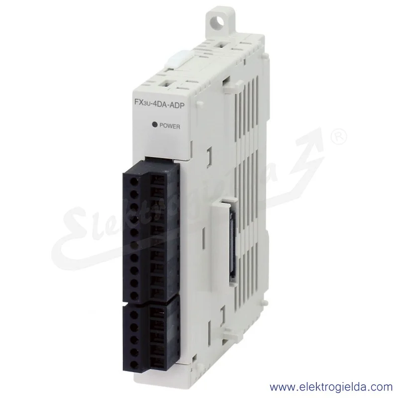 Moduł wyjść analogowych 165271, FX3U-4DA-ADP, do PLC, 12 bitowy, 4 wyjścia analogowe