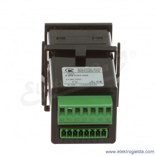 Licznik programowalny LCD, CODIX 6.908.0101.3A0, 10-30V DC, 2 ustawienia wstępne, zielony wyświetlacz Licznik programowalny LCD, CODIX 6.908.0101.3A0, 10-30V DC, 2 ustawienia wstępne, zielony wyświetlacz