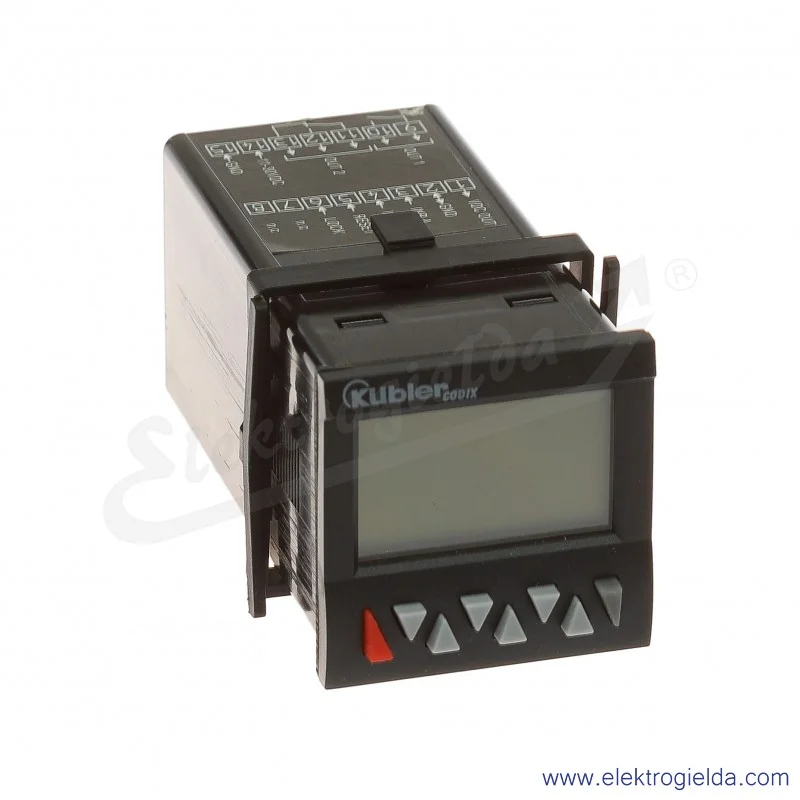 Licznik programowalny LCD, CODIX 6.908.0101.3A0, 10-30V DC, 2 ustawienia wstępne, zielony wyświetlacz