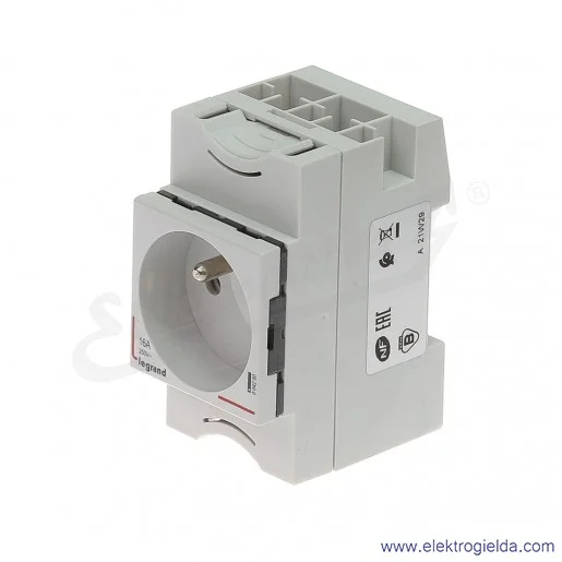 Gniazdo z bolcem 004280, 2P+Z 10/16A, 250VAC, G380