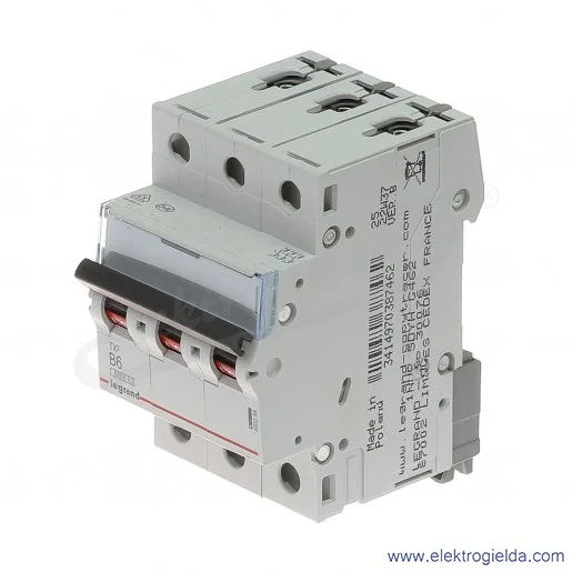 Wyłącznik nadprądowy S303 B 6 3P 6kA AC TX3