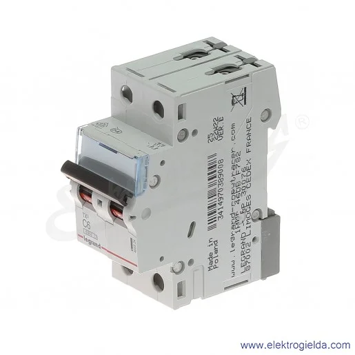 Wyłącznik nadprądowy S302 C 6 2P 6kA AC TX3