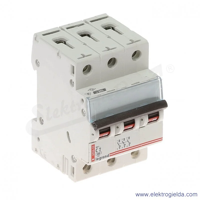 Wyłącznik nadprądowy S303 C 2 3P 6kA AC TX3
