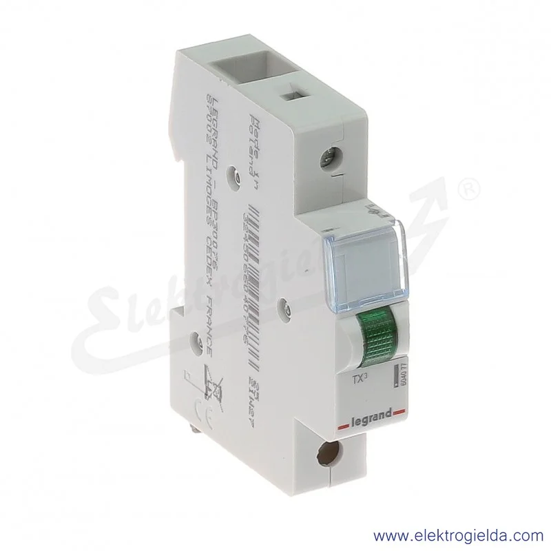 Lampka sygnalizacyjna 604077, L 313, zielona, 230 VAC, IP20
