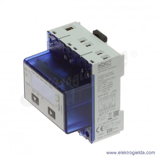 Licznik energii ALE3D5FS10C3A00, trójfazowy 3x230/400VAC , z interfejsem S-Bus, do 65A