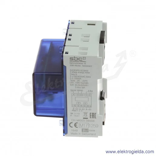 Licznik energii ALE3D5FS10C3A00, trójfazowy 3x230/400VAC , z interfejsem S-Bus, do 65A