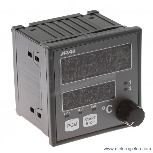 Regulator temperatury AR613/P/P 24...230VAC/DC wyjście: 2 x przekaźnik, cyfrowy z układem czasowym Regulator temperatury AR613/P/P 24...230VAC/DC wyjście: 2 x przekaźnik, cyfrowy z układem czasowym