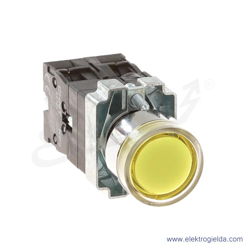 Przycisk kompletny PL2031, NP2-BW3565, KLg, LED 24VAC/DC, 1NO+1NC