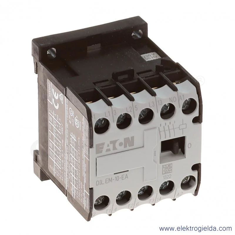 Stycznik DILEM-10-EA(230V50HZ,240V60HZ) 3P+1NO 4kW 9A Us 230VAC