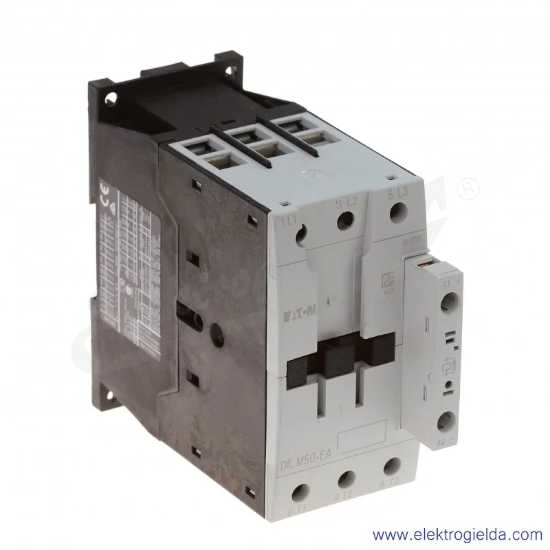Stycznik DILM50(RDC24) 3P 22kW 50A Us 24VDC