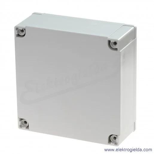 Obudowa ABS 125/75 HG 130x130x75 pokrywa szara IP 66/67