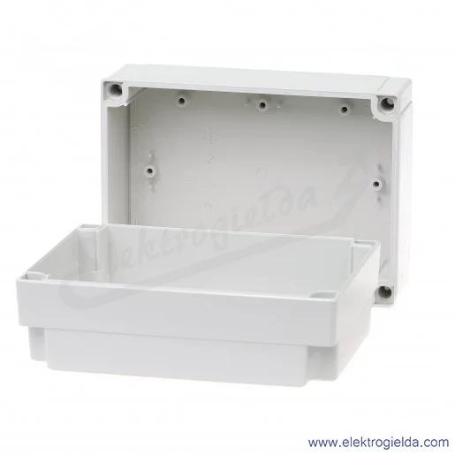 Obudowa ABS 150/100 HG 180x130x100 pokrywa szara IP 66/67