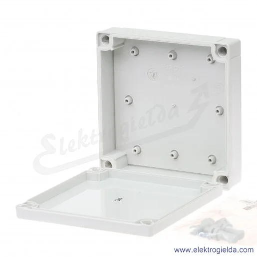 Obudowa PC 125/35 LG 130x130x35 pokrywa szara IP 66/67