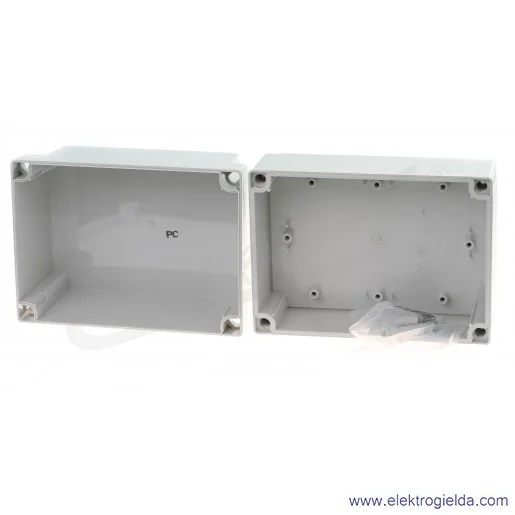 Obudowa PC 150/125 HG 180x130x125 pokrywa szara IP 66/67
