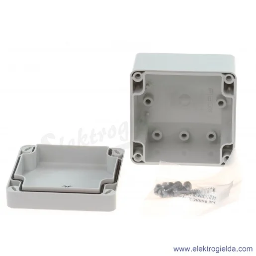 Obudowa PC 080806 80x82x55 pokrywa szara IP66/IP67