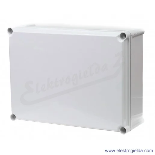 Obudowa ABS 3828 13 G 378x278x130 pokrywa szara IP66/67