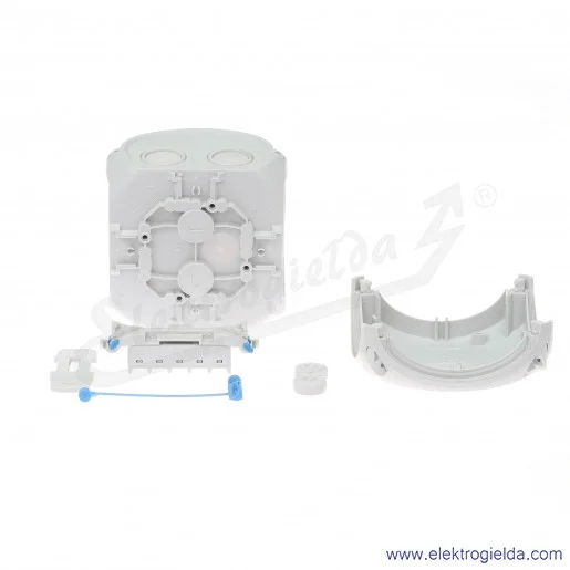 Puszka odgałęźna DK 0402 GZ szara, IP 66 104x104x70mm, z dławnicami membranowymi, zaciskami 5x2,5mm2 Puszka odgałęźna DK 0402 GZ szara, IP 66 104x104x70mm, z dławnicami membranowymi, zaciskami 5x2,5mm2