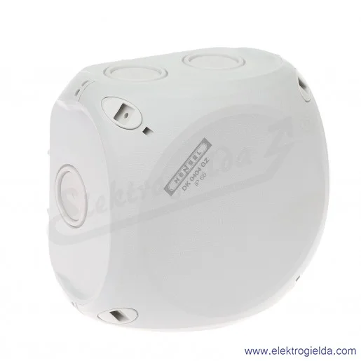 Puszka odgałęźna DK 0404 GZ szara, IP 66, 104x104x70 mm, z dławnicami membranowymi, zaciskami 5x4mm2 Puszka odgałęźna DK 0404 GZ szara, IP 66, 104x104x70 mm, z dławnicami membranowymi, zaciskami 5x4mm2
