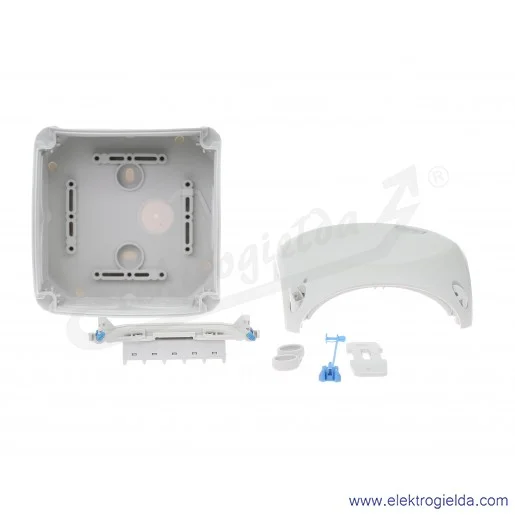 Puszka odgałęźna DK 0604 GZ szara, IP 66, 130x130x77 mm, z dławnicami membranowymi, zaciskami 5x4mm2 Puszka odgałęźna DK 0604 GZ szara, IP 66, 130x130x77 mm, z dławnicami membranowymi, zaciskami 5x4mm2