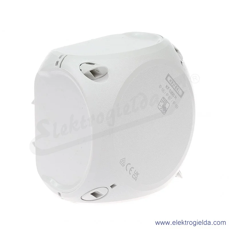 Puszka natynkowa KF 0200 H szara, IP 66/IP 67, 93x93x62, odgałęźna, bez przetłoczeń, bez zacisków