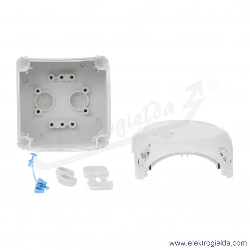 Puszka natynkowa KF 0200 H szara, IP 66/IP 67, 93x93x62, odgałęźna, bez przetłoczeń, bez zacisków Puszka natynkowa KF 0200 H szara, IP 66/IP 67, 93x93x62, odgałęźna, bez przetłoczeń, bez zacisków