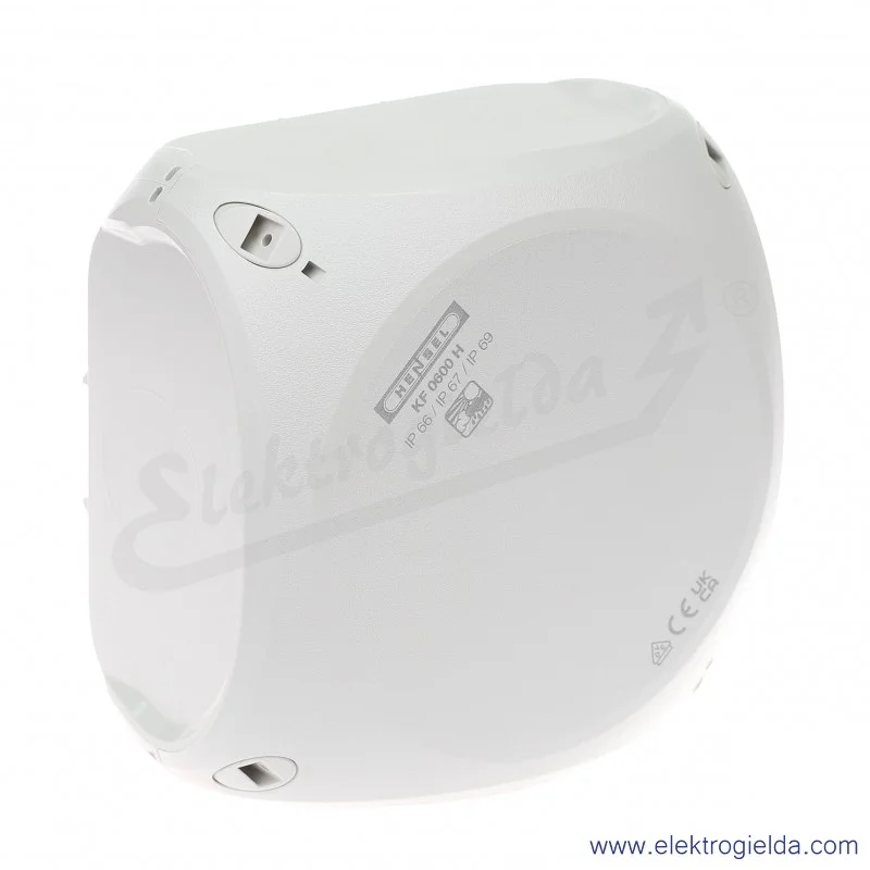 Puszka natynkowa KF 0600 H szara, IP 66/IP 67, 130x130x77, odgałęźna, bez przetłoczeń, bez zacisków