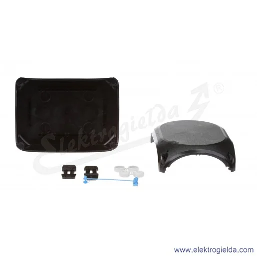 Puszka natynkowa KF 1000 C czarna, IP 66/IP 67, 180x130x77, odgałęźna, bez przetłoczeń, bez zacisków