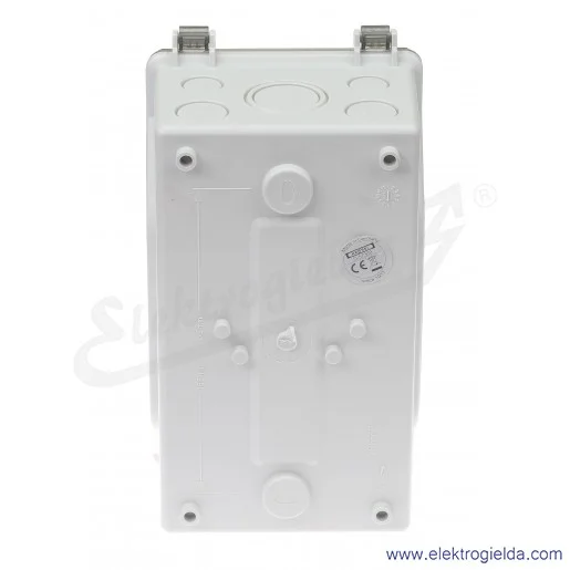Obudowa pusta KG 9001 przezroczysta, IP 66 przy zast. dławnic AKM, 136x253x115