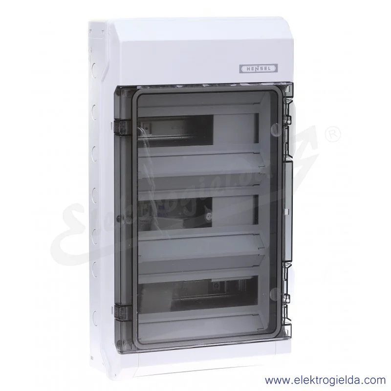 Rozdzielnica KV 3536 natynkowa, 3x12 modułów, IP 54, z zaciskami bezśrubowymi Fixconnect