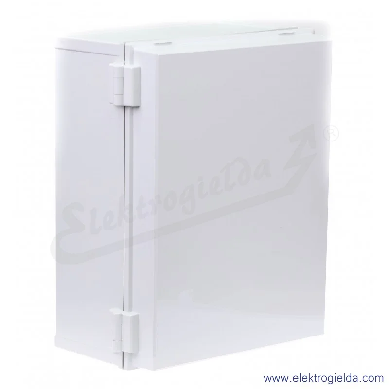 Szafka CAB PC 403018 G3B 400x300x180, drzwi szare zamykane na zamek na dłuższym boku IP65