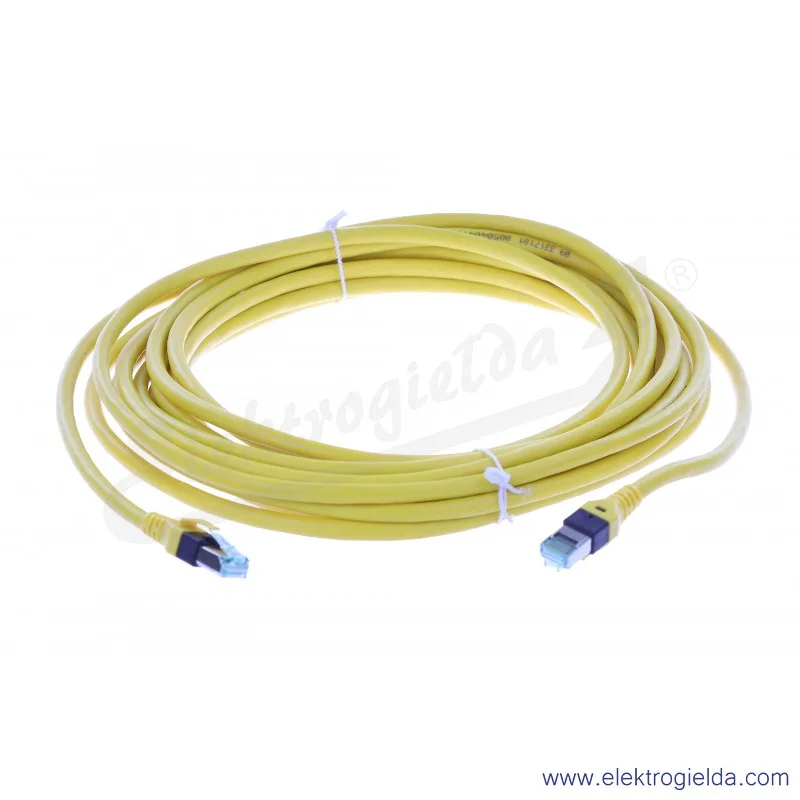 Przewód łączeniowy 09474747117, RJ45, 7m, żółty, Patch cord