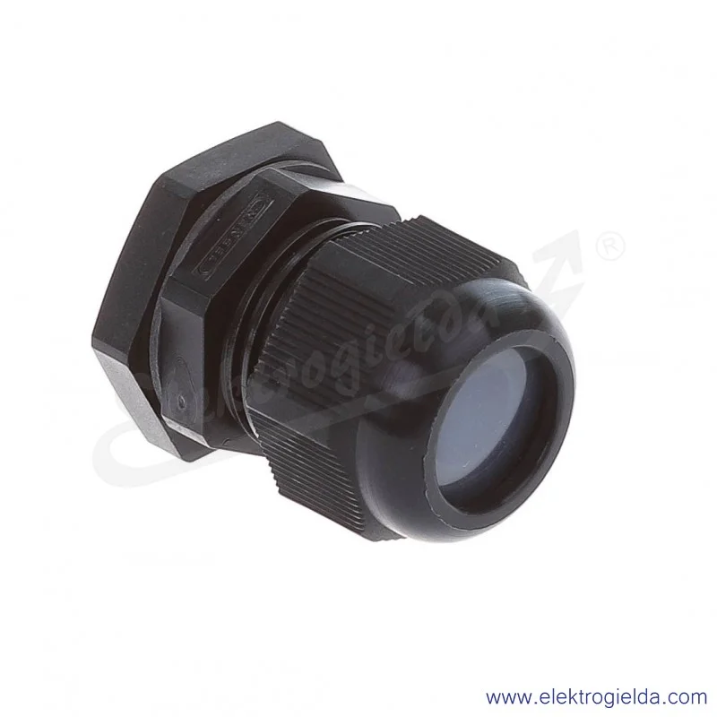 Dławnica ASS 25 skręcana IP 66/IP 67, M 25, średnica kabla: 8-17 mm, czarna