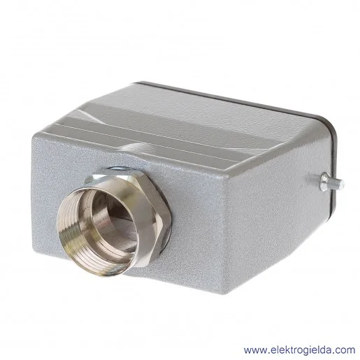 H-A 10 TG 16 Obudowa wtyczki prosta aluminiowa wkłady 10 pinów 16A 400V