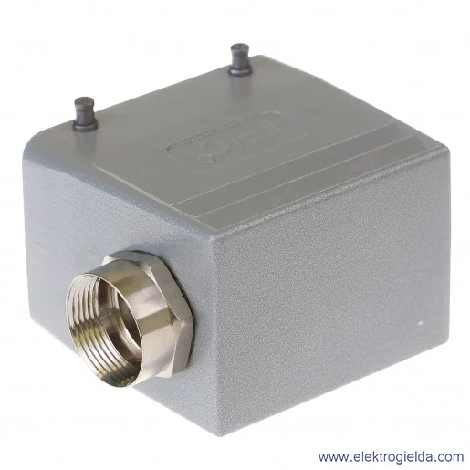H-A 32 TS 21 Obudowa wtyczki boczna aluminiowa wkłady 2x16 pinów 16A 400V