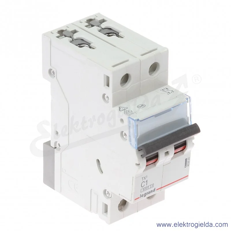 Wyłącznik nadprądowy S302 C 1 2P 6kA AC TX3