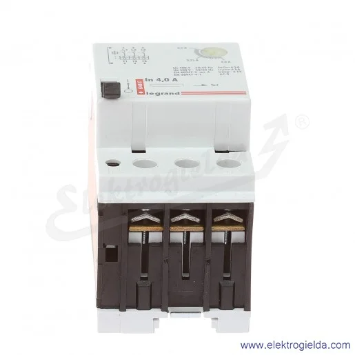 Wyłącznik silnikowy modułowy 606807, M 250 2,5-4A, prąd zadziałania wyzwalaczy elektromagnetycznych 56A