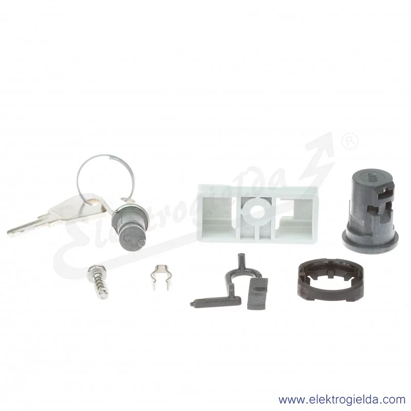 Zamek z kluczem 001766, do drzwi obudów
