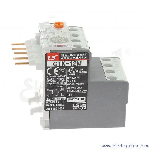 Przekaźnik termiczny GTK-12M 1.6-2.5A Przekaźnik termiczny GTK-12M 1.6-2.5A